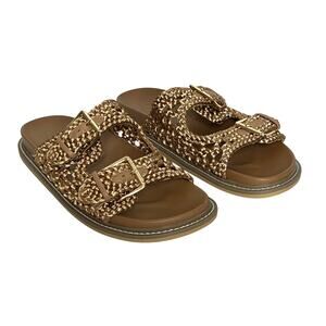 Joie Weaver Slide Sandals Brown Shoe Size 9.5